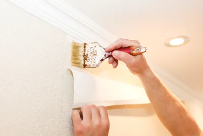 Pose de papier peint à Puichéric — revêtements muraux et toiles de verre